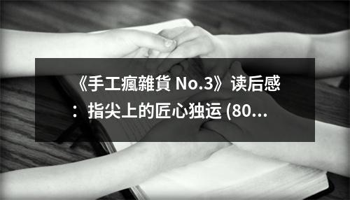 《手工瘋雜貨 No.3》讀后感：指尖上的匠心獨(dú)運(yùn) (800字)