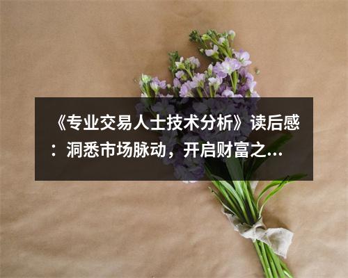 《專業(yè)交易人士技術(shù)分析》讀后感：洞悉市場脈動，開啟財(cái)富之門 (800字)