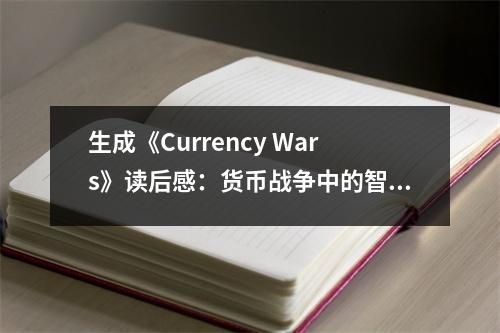 生成《Currency Wars》讀后感：貨幣戰(zhàn)爭(zhēng)中的智慧之光 (900字)