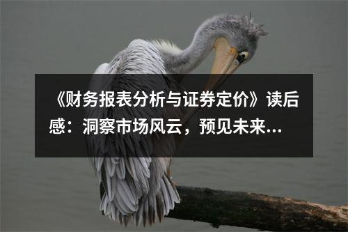 《財(cái)務(wù)報(bào)表分析與證券定價(jià)》讀后感：洞察市場(chǎng)風(fēng)云，預(yù)見未來(lái)商機(jī) (750字)