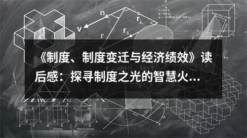 《制度、制度變遷與經(jīng)濟績效》讀后感：探尋制度之光的智慧火花 (800字)