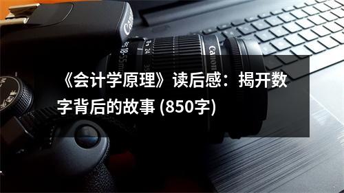 《會計學(xué)原理》讀后感：揭開數(shù)字背后的故事 (850字)