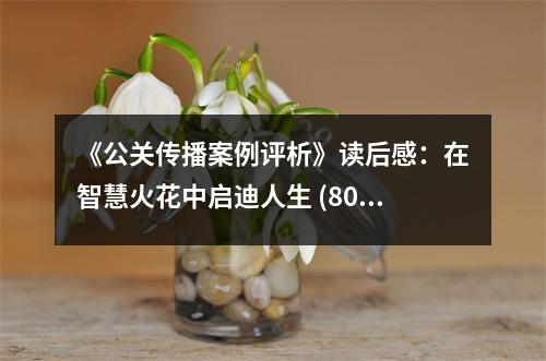 《公關(guān)傳播案例評(píng)析》讀后感：在智慧火花中啟迪人生 (800字)