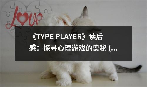 《TYPE PLAYER》讀后感：探尋心理游戲的奧秘 (950字)
