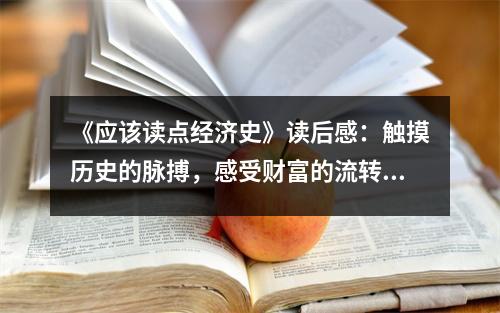 《應(yīng)該讀點經(jīng)濟史》讀后感：觸摸歷史的脈搏，感受財富的流轉(zhuǎn) (950字)