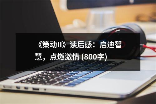 《策動II》讀后感：啟迪智慧，點燃激情 (800字)