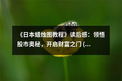 《日本蠟燭圖教程》讀后感：領悟股市奧秘，開啟財富之門 (800字)