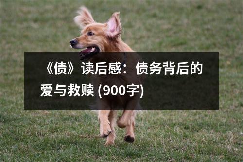 《債》讀后感：債務背后的愛與救贖 (900字)