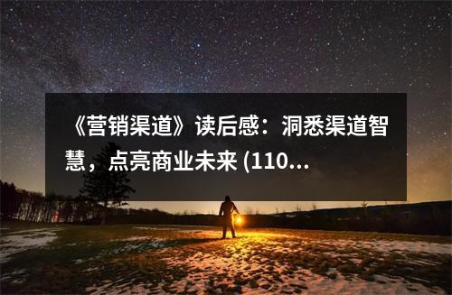 《營(yíng)銷渠道》讀后感：洞悉渠道智慧，點(diǎn)亮商業(yè)未來 (1100字)