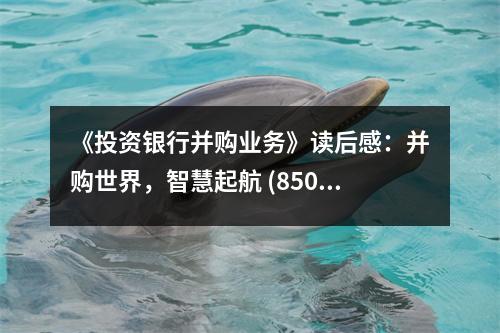 《投資銀行并購業(yè)務(wù)》讀后感：并購世界，智慧起航 (850字)