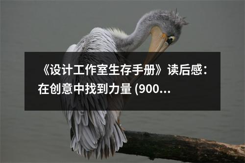 《設(shè)計工作室生存手冊》讀后感：在創(chuàng)意中找到力量 (900字)