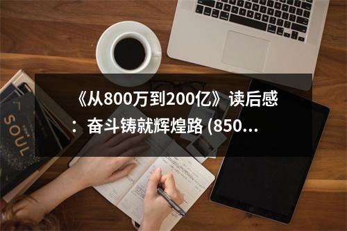 《從800萬到200億》讀后感：奮斗鑄就輝煌路 (850字)
