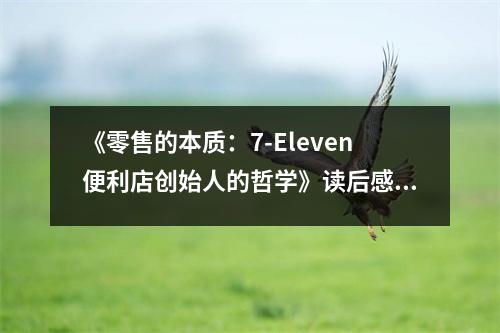 《零售的本質(zhì)：7-Eleven便利店創(chuàng)始人的哲學(xué)》讀后感：探尋日常生活的智慧之光 (800字)