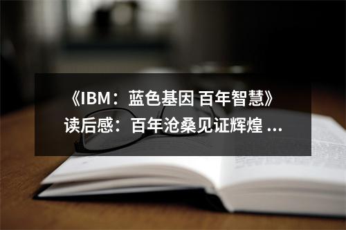 《IBM：藍色基因 百年智慧》讀后感：百年滄桑見證輝煌 (750字)