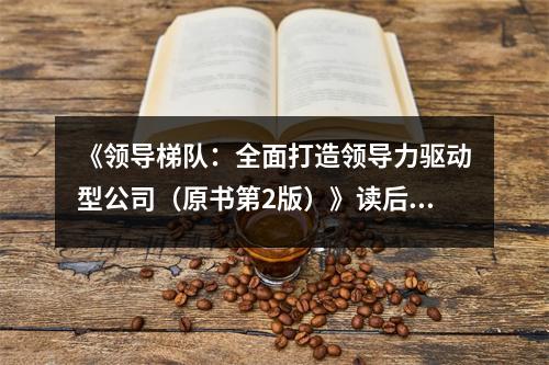 《領(lǐng)導(dǎo)梯隊(duì)：全面打造領(lǐng)導(dǎo)力驅(qū)動(dòng)型公司（原書第2版）》讀后感：領(lǐng)略智慧之光，啟迪未來征程 (800字)