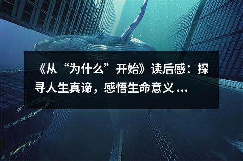 《從“為什么”開始》讀后感：探尋人生真諦，感悟生命意義 (700字)