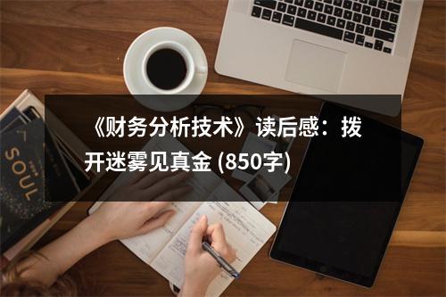 《財(cái)務(wù)分析技術(shù)》讀后感：撥開(kāi)迷霧見(jiàn)真金 (850字)