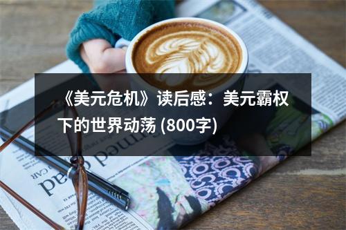 《美元危機(jī)》讀后感：美元霸權(quán)下的世界動(dòng)蕩 (800字)