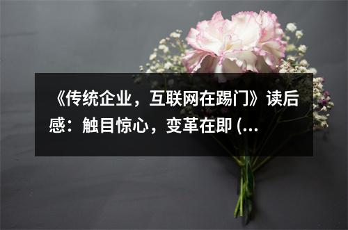 《傳統(tǒng)企業(yè)，互聯(lián)網(wǎng)在踢門》讀后感：觸目驚心，變革在即 (750字)