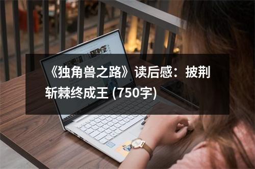 《獨(dú)角獸之路》讀后感：披荊斬棘終成王 (750字)