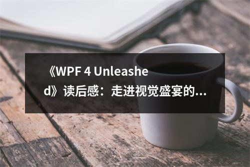 《WPF 4 Unleashed》讀后感：走進(jìn)視覺(jué)盛宴的奇妙世界 (850字)