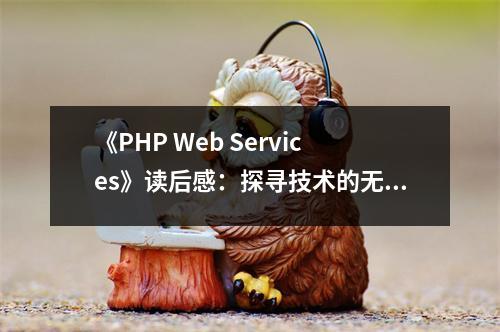 《PHP Web Services》讀后感：探尋技術(shù)的無(wú)限魅力 (700字)