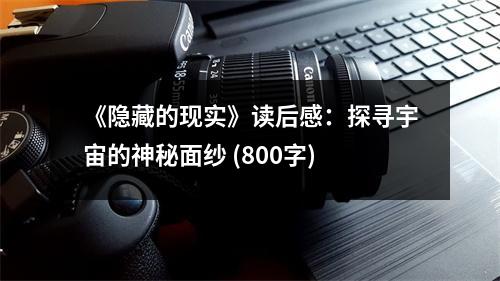 《隱藏的現(xiàn)實》讀后感：探尋宇宙的神秘面紗 (800字)