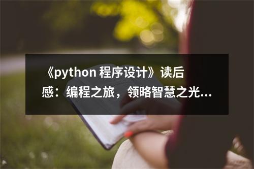 《python 程序設(shè)計》讀后感：編程之旅，領(lǐng)略智慧之光 (850字)