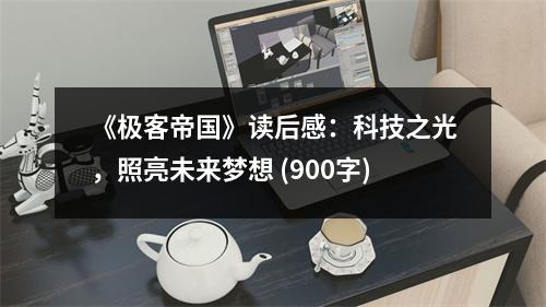 《極客帝國》讀后感：科技之光，照亮未來夢想 (900字)