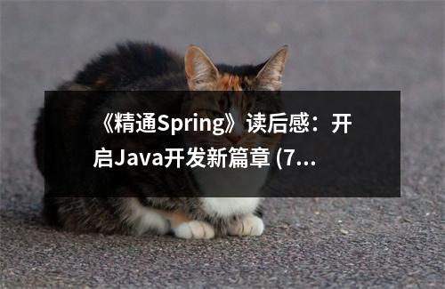 《精通Spring》讀后感：開啟Java開發(fā)新篇章 (700字)