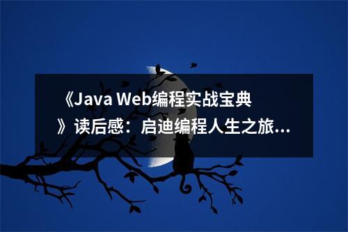 《Java Web編程實(shí)戰(zhàn)寶典》讀后感：?jiǎn)⒌暇幊倘松?(850字)