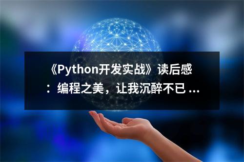 《Python開發(fā)實(shí)戰(zhàn)》讀后感：編程之美，讓我沉醉不已 (750字)