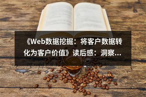 《Web數(shù)據(jù)挖掘：將客戶數(shù)據(jù)轉(zhuǎn)化為客戶價(jià)值》讀后感：洞察數(shù)據(jù)之美，解鎖商業(yè)潛能 (900字)