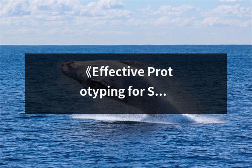 《Effective Prototyping for Software Makers (Interactive Technologies)》讀后感：躍入創(chuàng)意的海洋 (750字)