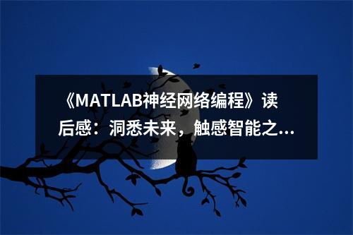 《MATLAB神經(jīng)網(wǎng)絡(luò)編程》讀后感：洞悉未來(lái)，觸感智能之美 (850字)
