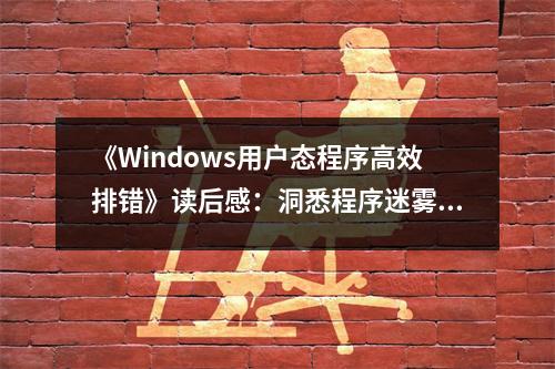 《Windows用戶態(tài)程序高效排錯》讀后感：洞悉程序迷霧，撥云見日 (800字)