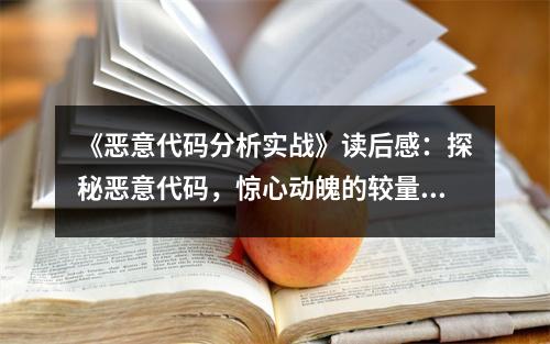 《惡意代碼分析實戰(zhàn)》讀后感：探秘惡意代碼，驚心動魄的較量 (850字)
