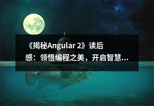 《揭秘Angular 2》讀后感：領(lǐng)悟編程之美，開(kāi)啟智慧之門 (700字)