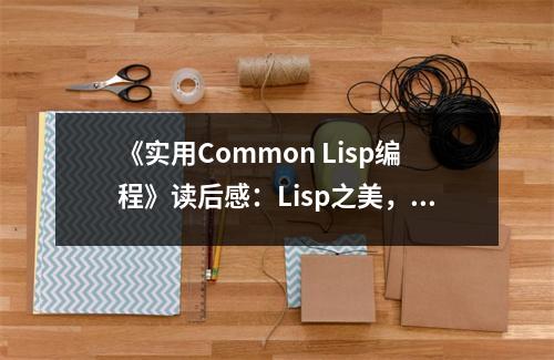 《實(shí)用Common Lisp編程》讀后感：Lisp之美，令人沉醉 (800字)