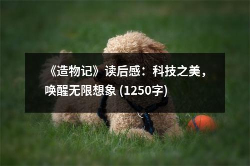 《造物記》讀后感：科技之美，喚醒無限想象 (1250字)