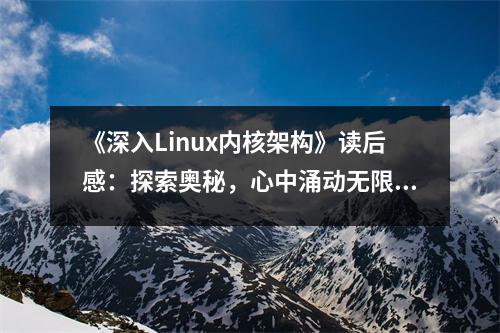 《深入Linux內(nèi)核架構(gòu)》讀后感：探索奧秘，心中涌動無限激情 (900字)