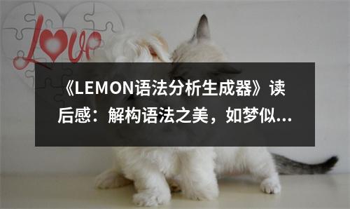 《LEMON語法分析生成器》讀后感：解構(gòu)語法之美，如夢似幻 (800字)
