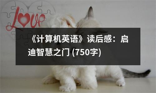 《計算機英語》讀后感：啟迪智慧之門 (750字)