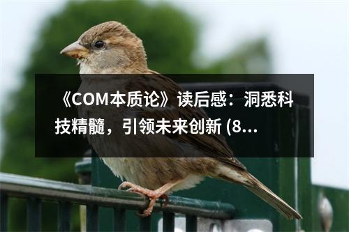 《COM本質論》讀后感：洞悉科技精髓，引領未來創(chuàng)新 (800字)
