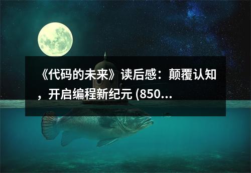 《代碼的未來》讀后感：顛覆認(rèn)知，開啟編程新紀(jì)元 (850字)