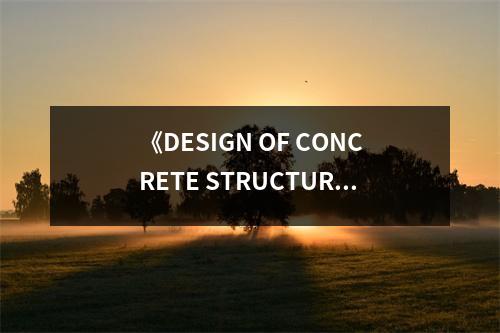 《DESIGN OF CONCRETE STRUCTURES》讀后感：結構之美觸人心弦 (850字)