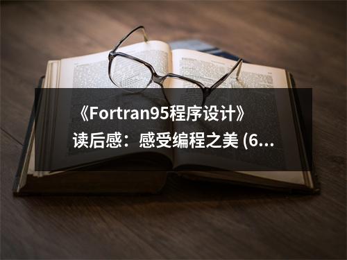 《Fortran95程序設(shè)計(jì)》讀后感：感受編程之美 (650字)