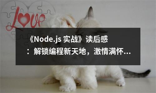 《Node.js 實戰(zhàn)》讀后感：解鎖編程新天地，激情滿懷學(xué)技術(shù) (650字)