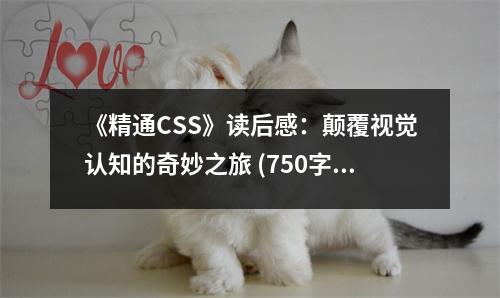 《精通CSS》讀后感：顛覆視覺認(rèn)知的奇妙之旅 (750字)