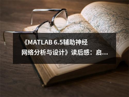 《MATLAB 6.5輔助神經(jīng)網(wǎng)絡(luò)分析與設(shè)計》讀后感：啟迪智慧之門，開啟無限可能 (900字)